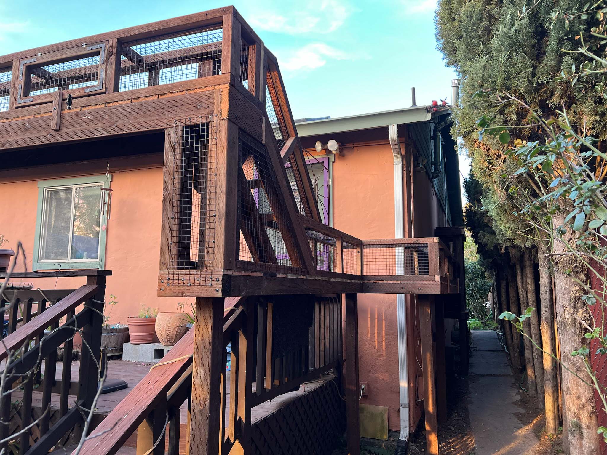 Large Custom Catio with Tunnel For Sale | The Purr Pathway - Image 4