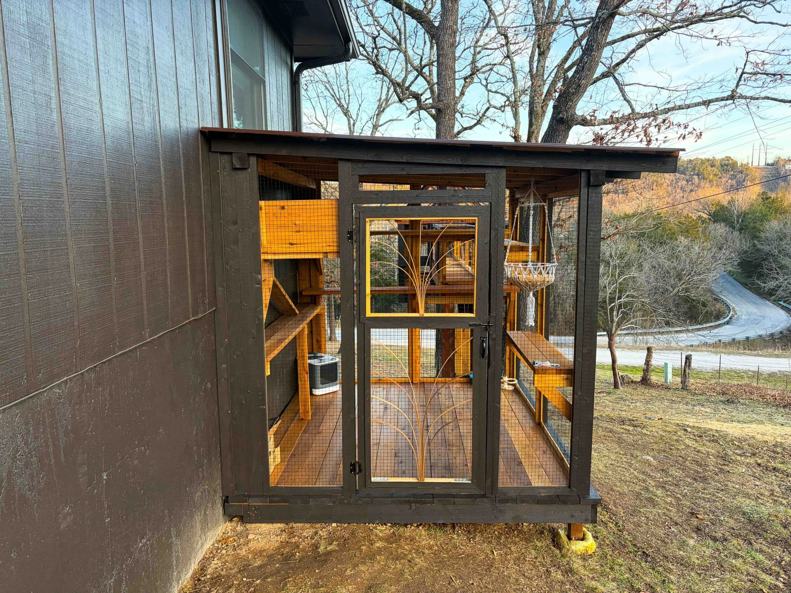 Custom 10x10 Elevated Cedar Catio with 15 Ft Tunnel | The Treehouse Kingdom - Image 6