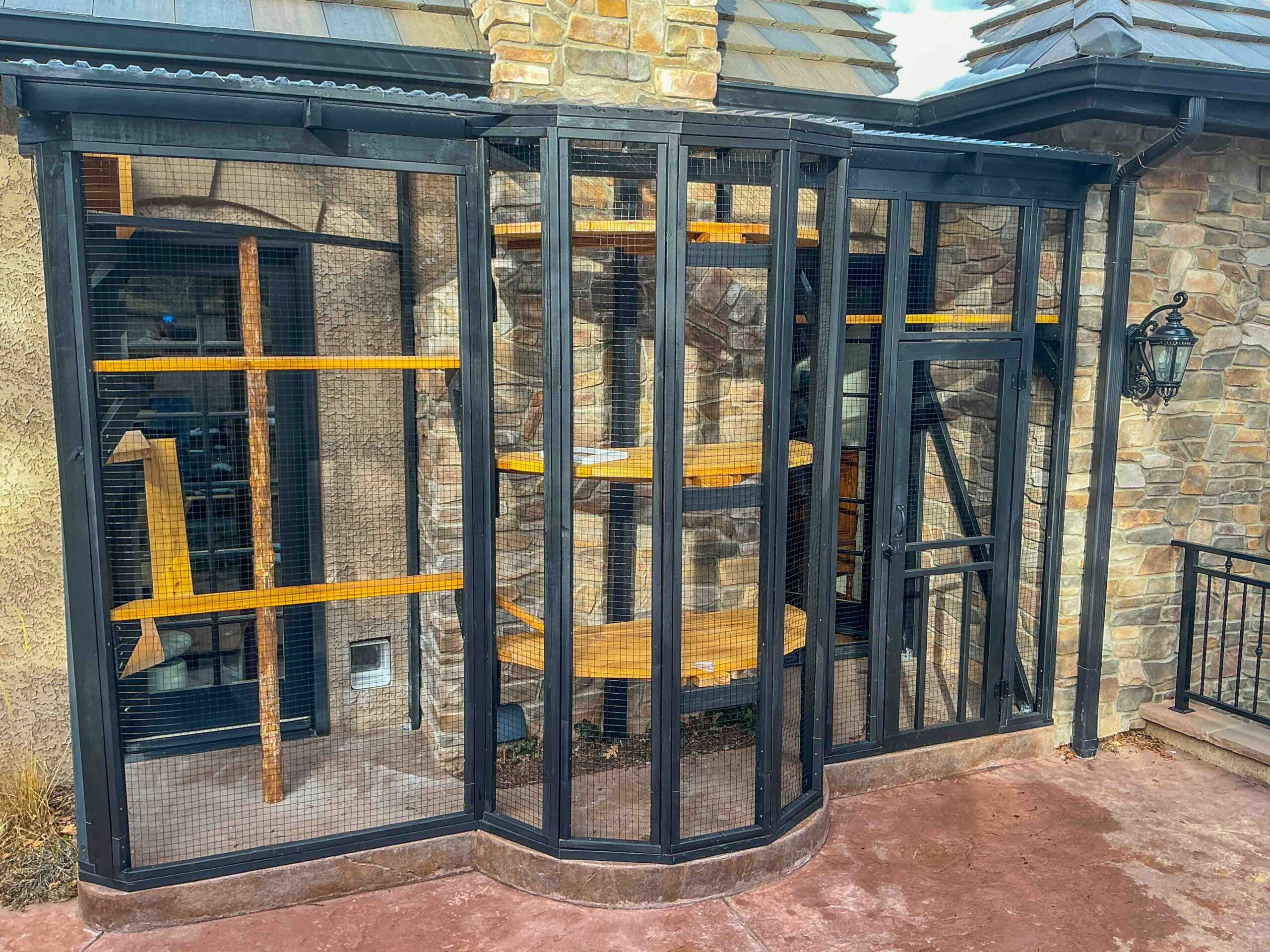 Colorado Springs Painted Cedar Catio Build
