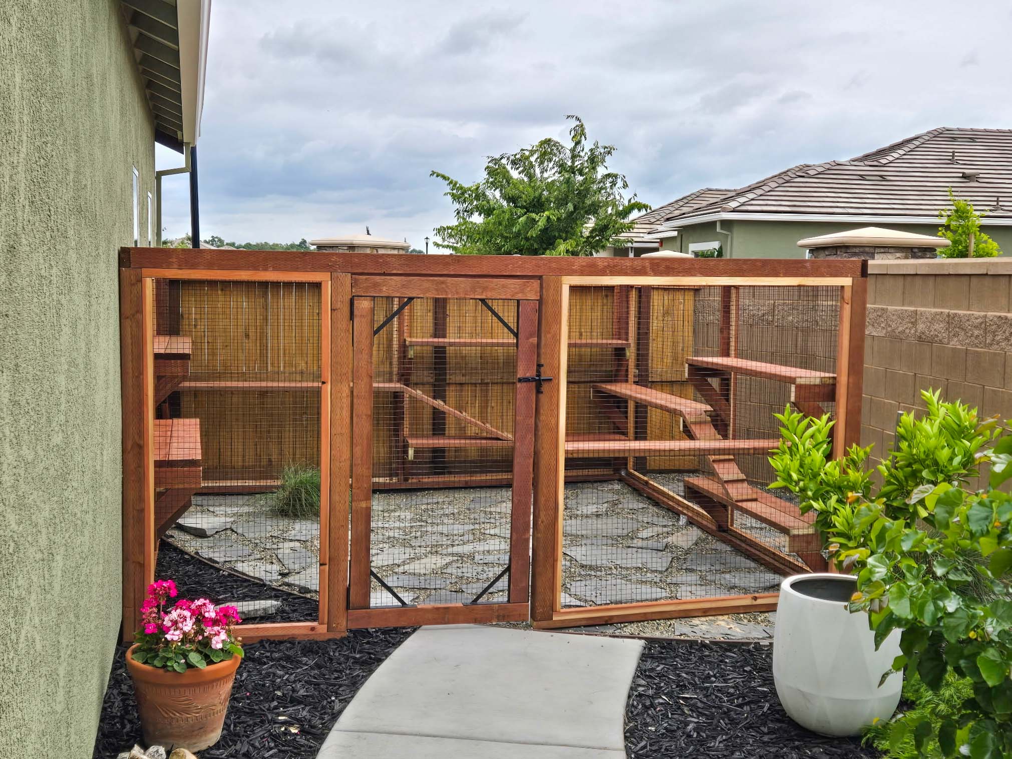 The Grounded Catwalk custom catio