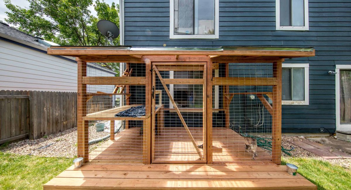 boulder catio with custom deck